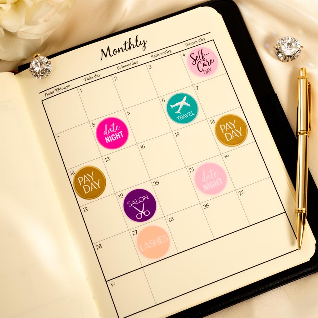 Monthly view — Stay Incredible Planner sticker placement preview