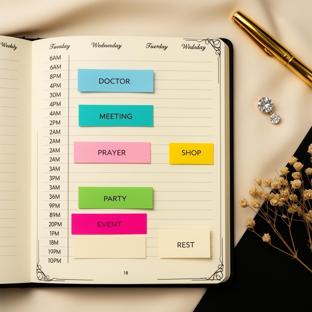 Weekly view — Stay Incredible Planner sticker placement preview